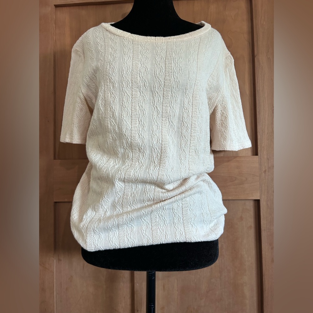 Roolee Light Pink Textured Knit Top